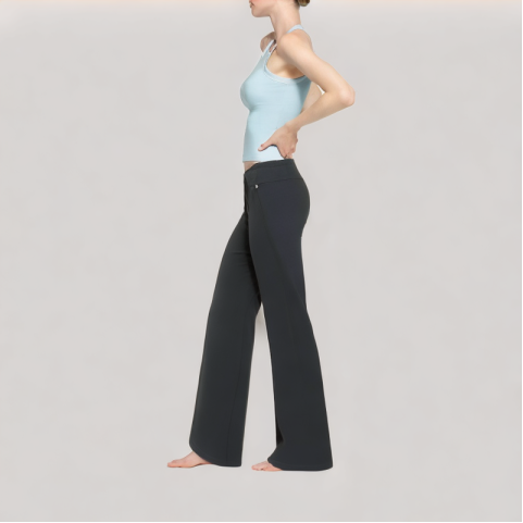 Solid Color Comfort Straight Leg Casual Pants