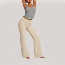 Solid Color Versatile Casual Pants