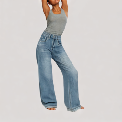 Casual Wide Leg Jeans