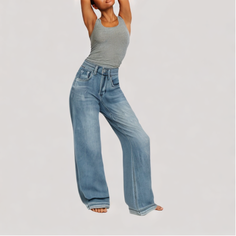 Casual Wide Leg Jeans