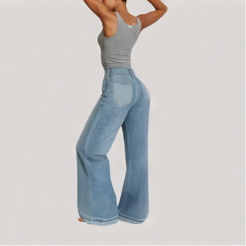 Casual Wide Leg Jeans
