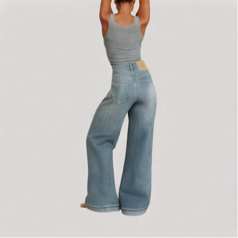Casual Wide Leg Jeans