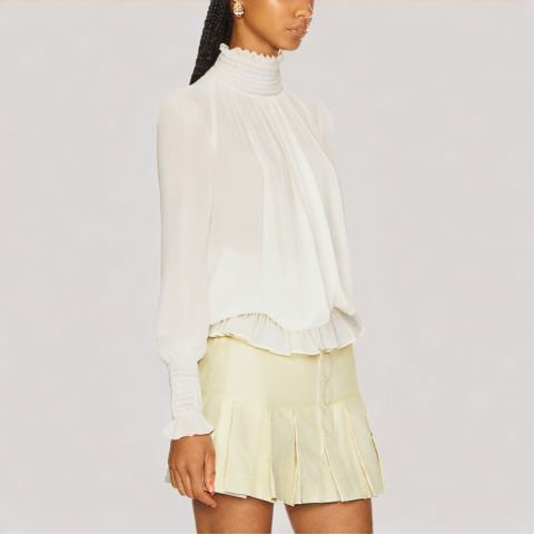 Simple Petal Sleeve Shirt Simple Petal Sleeve Shirt