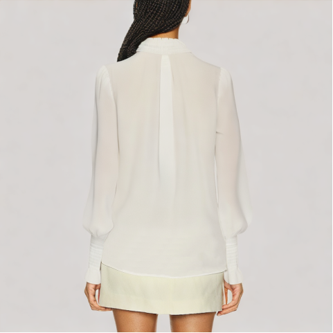 Simple Petal Sleeve Shirt Simple Petal Sleeve Shirt