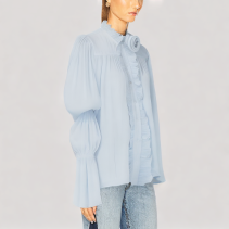 Ruffled Puff Sleeve Shirt