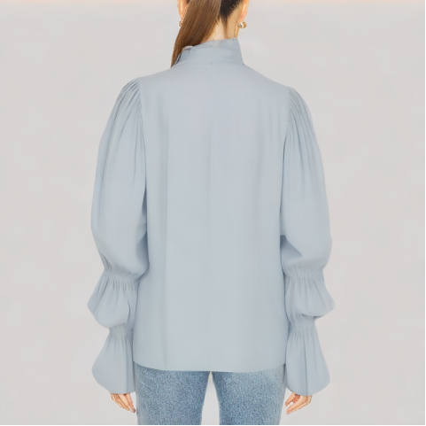 Ruffled Puff Sleeve Shirt