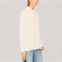 Accordion Pleated Long Sleeved Shirt