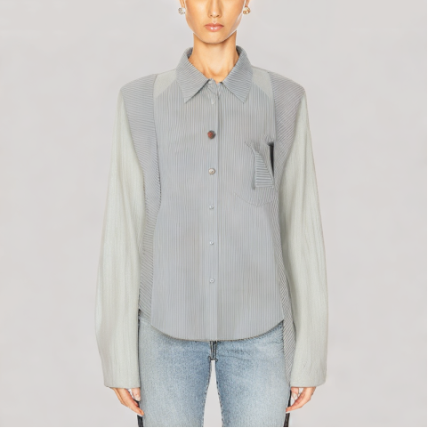 Versatile Casual Striped Long Sleeve Shirt