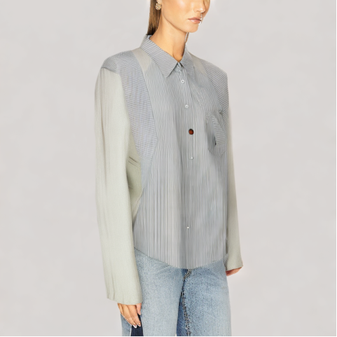 Versatile Casual Striped Long Sleeve Shirt