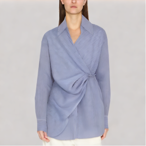 Cross Strap Long Sleeve Shirt