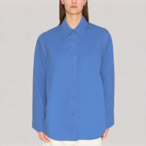 Klein Blue Loose Fit Long Sleeved Shirt