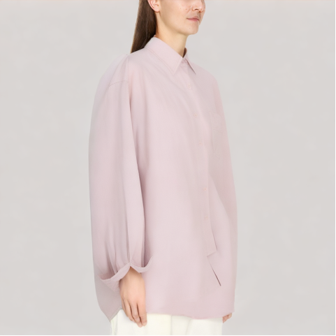 Solid Color Casual Long Sleeve Shirt