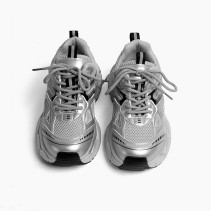 Silver Versatile Thick Sole Sneakers