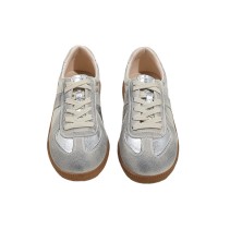 Silver Genuine Leather Casual Shoes